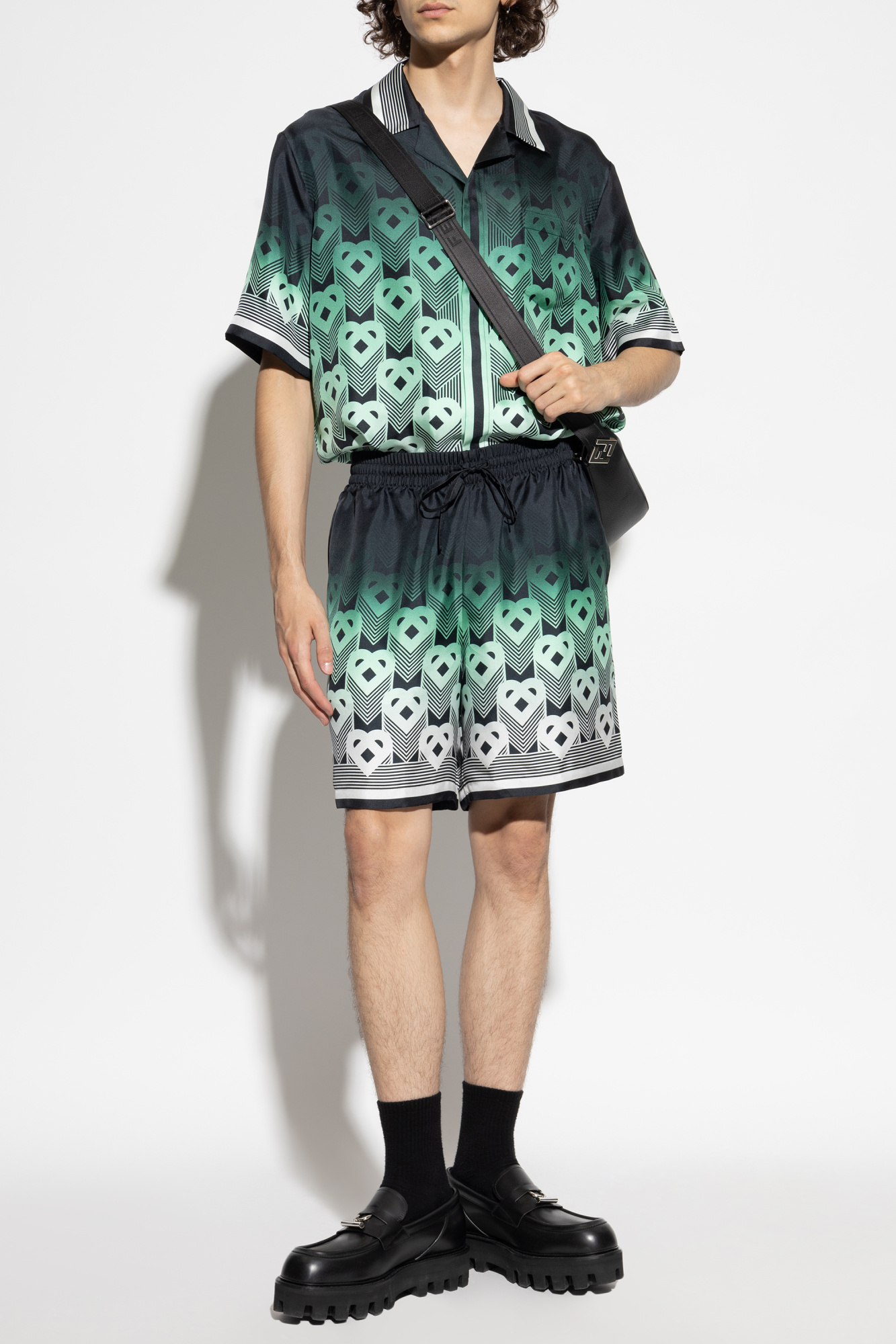 Tシャツ・カットソー Casablanca FW25 (MPF25 SH 003 10GREENPINGPONG) Tシャツ・カットソー Casablanca FW25 (MPF25 SH 003